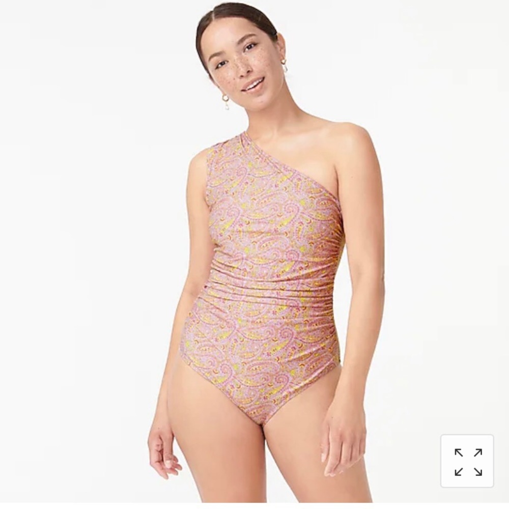Jcrew one-piece in beach paisley
